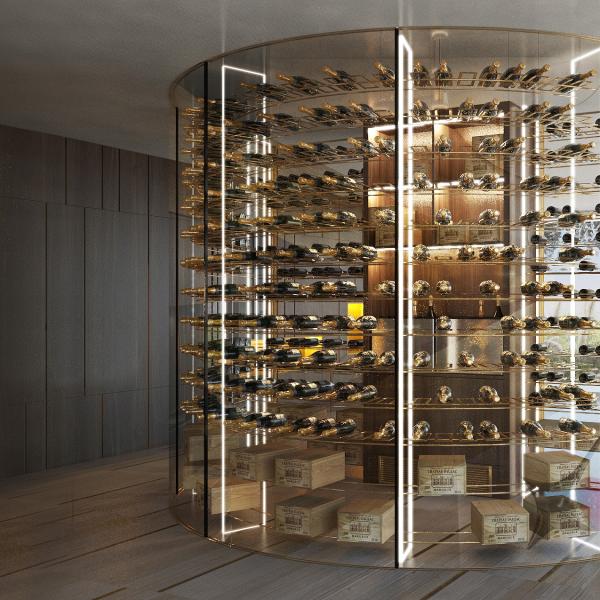 Wine room curva centro stanza 