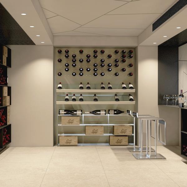 Wine room moderna dal design minimal